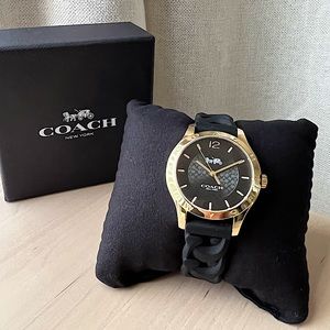 Coach Maddy Watch | 34mm | Black/Gold